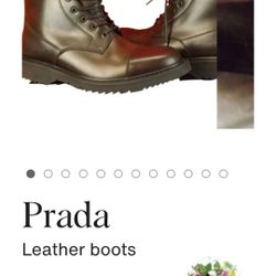 BLACK 2 TONE LEATHER  CAP TOE LACE UP COMBAT BOOTS 