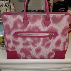 Vivienne Westwood Pink Leopard Print Tote