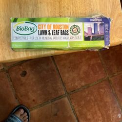 City Of Houston Lawn & Leaf Bags, 8x (New)