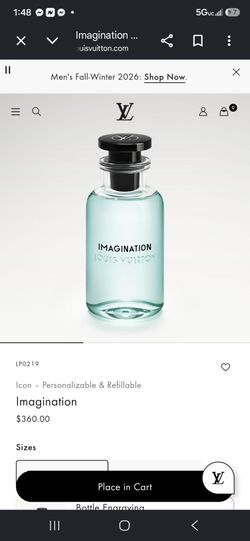 Louis Vuitton Imagination cologne barely used brand new cost me over $350 asking $100 obo