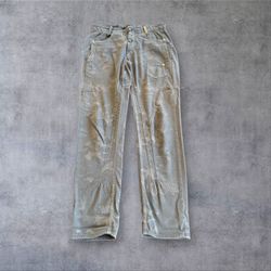 HIGH USE Everyday Couture Distressed Gray Camo Utility Pants Sz 10 Made in Italy 