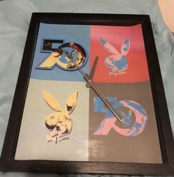 Playboy Andy Warhol 50th Anniversary Shadowbox Wall Clock