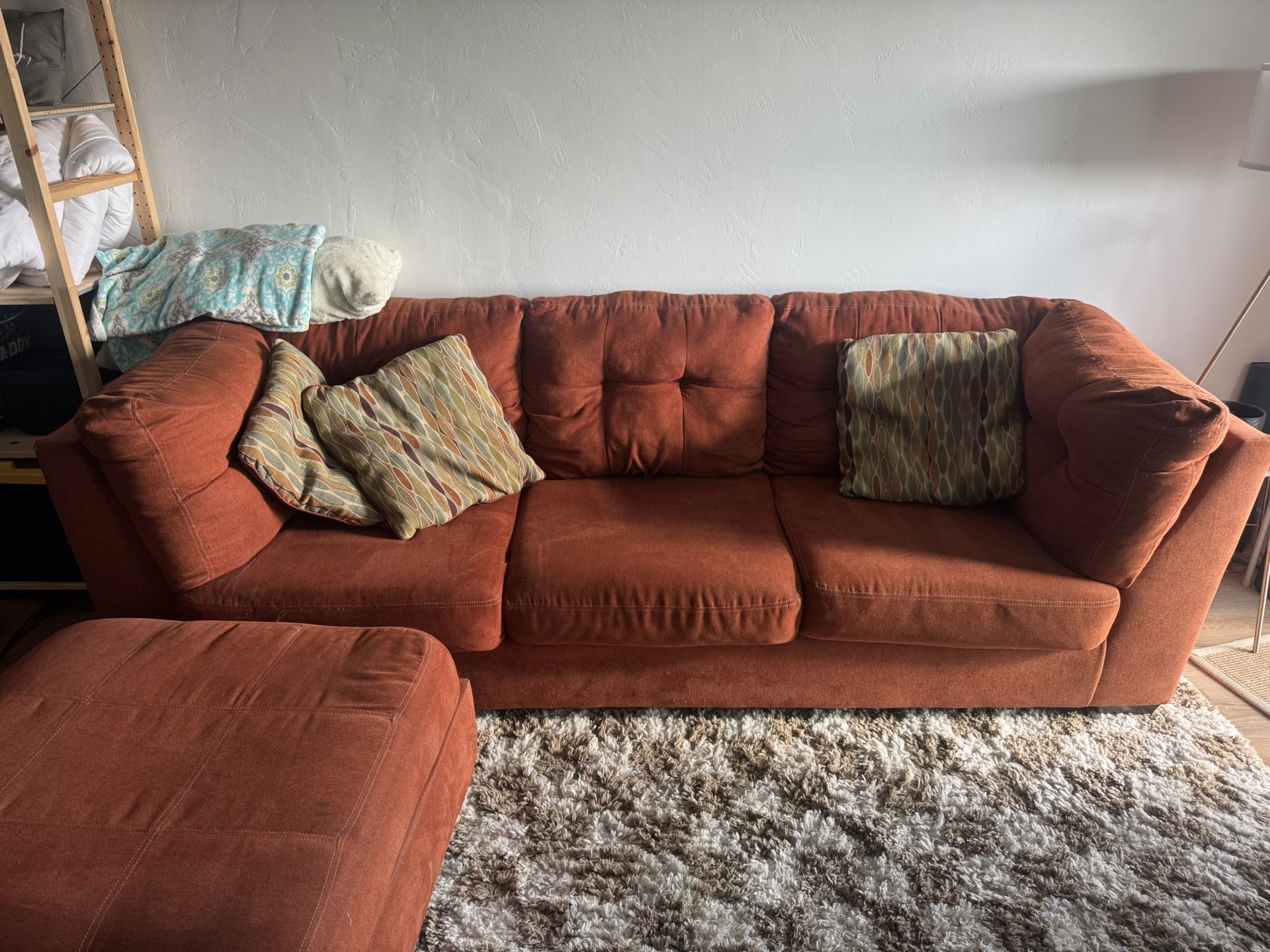 Couch and Ottoman