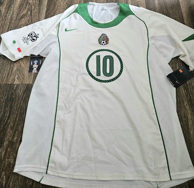 Nike Mexico Germany World Cup 2006 Away Cuauhtemoc Blanco Jersey XL