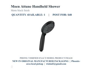 Moen Attune Handheld Shower Head Matte Black