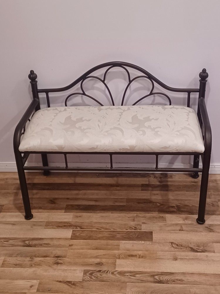 Wrought Iron Bench