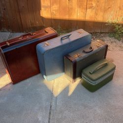 Antique Luggage All 4 Pieces Together $120