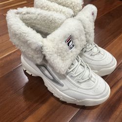 Fila Disruptor Boot 5HM00545-125 Off White Ivory Women`s Shoes - Fila Shoes