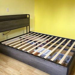 Bed Frame With Lift Storage 