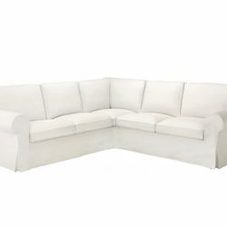 Brand New Uppland 4 Seat Corner Sectional Belkinge White