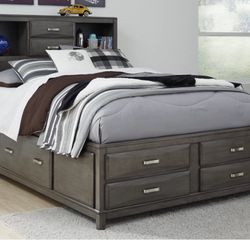 Caitbrook Full Storage Bed with 7 Drawers