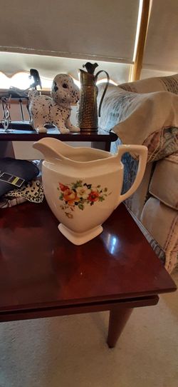 Vintage Homer Laughlin "Poppy & Rose" pitcher