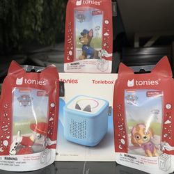 tonies Toniebox PAW Patrol Audio Player Set Marshall Chase Skye Ages 3+