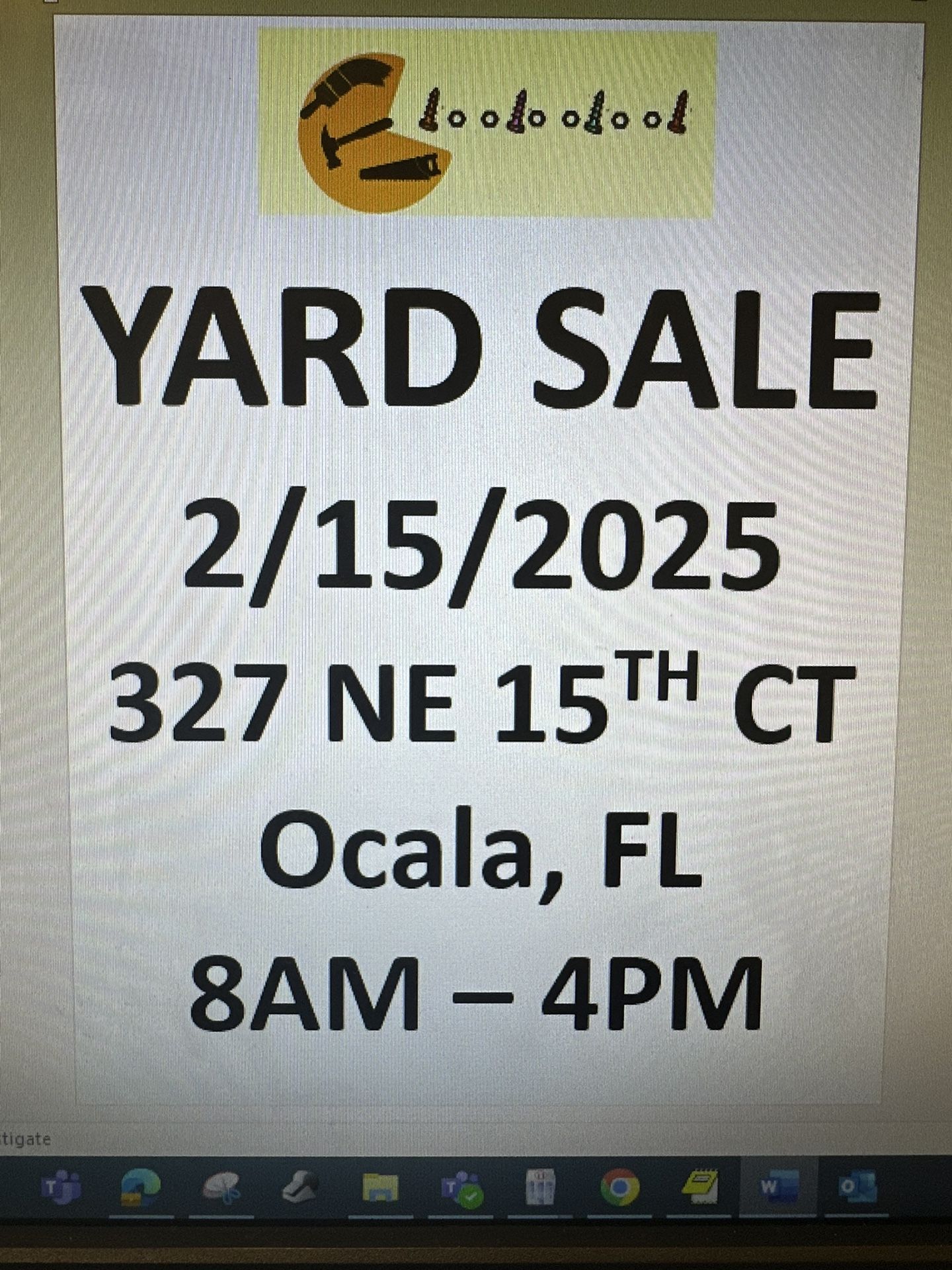 YARD SALE