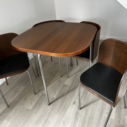 IKEA fusion dining table and 4 chairs