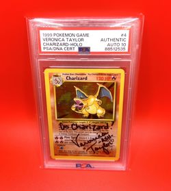 Charizard Base Set PSA 10 Auto 1999