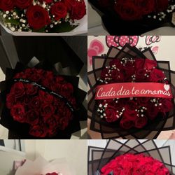 24-50 Count Fresh Rose Flower Bouquets 