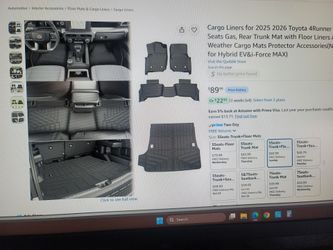 Toyota 4Runner Cargo Liner and Floor Mat Set