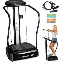 Lifepro Rhythm Vibration Plate Exercise Machine with Handrails for Balance Support