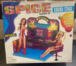 Vintage Spice Girls pretend Sound Stage Recording Studio (play set) New In box! Read descript