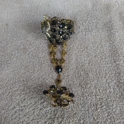 Gold Hand Chain Cuff Bracelet Slave