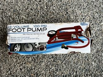 Custom Accessories 100 psi Foot Pump