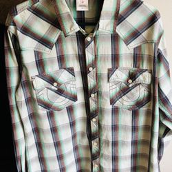 True Religion Collared Shirt Sz. XL