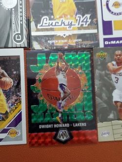 9 Los Angeles Lakers Players Basketball Cards