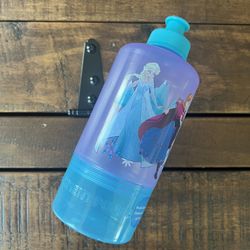 Disney Frozen Water Bottle With Snack Container