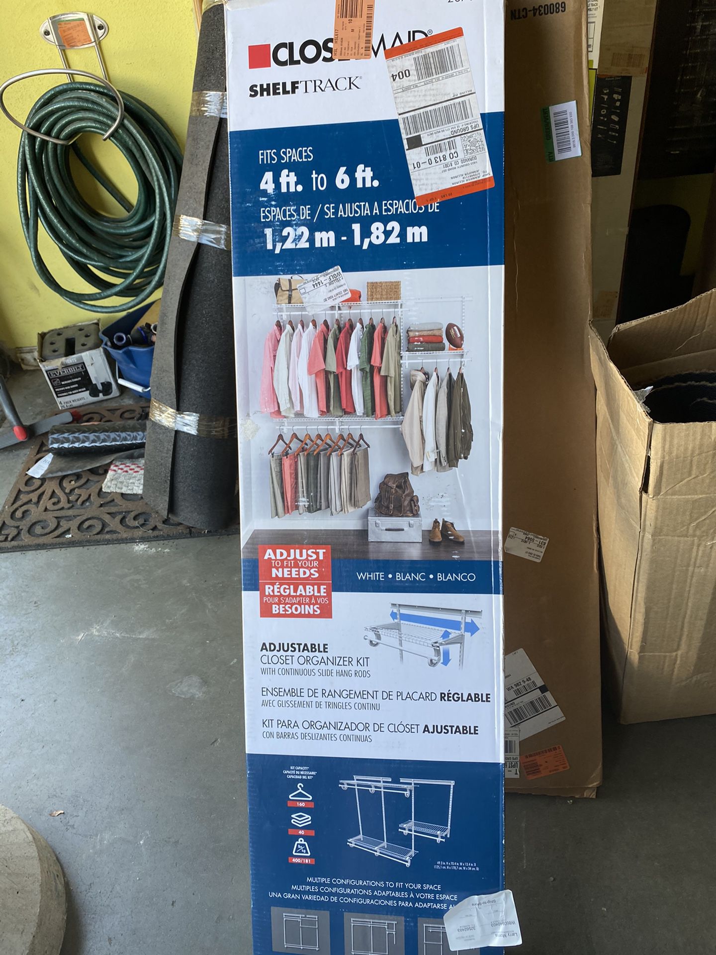 ClosetMaid ShelfTrack Wire Closet System Organizer Kit