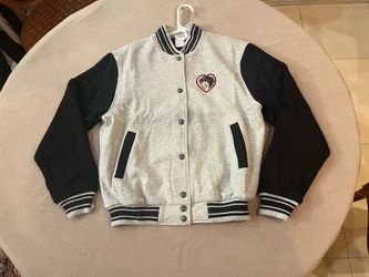 Near-Vintage Betty Boop Gray and Black Varsity Jacket