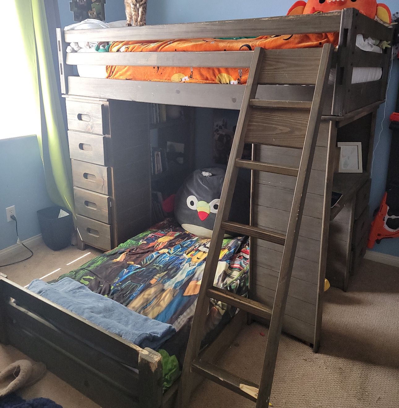 Grey Twin Bunk Bed