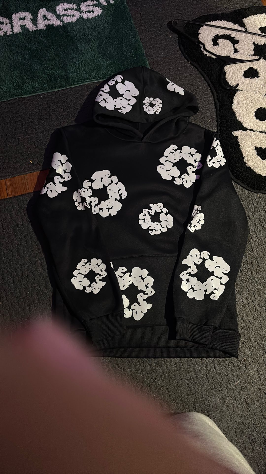 White Denim Tears Hoodie Size S