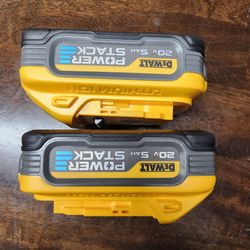 Battery Dewalt 5AH powerstak 80 each