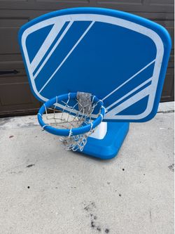 Outdoor Poolside Basketball Hoop