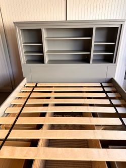 Full size captains bed with storage