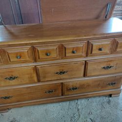 Solid Wood Dresser with mirror
