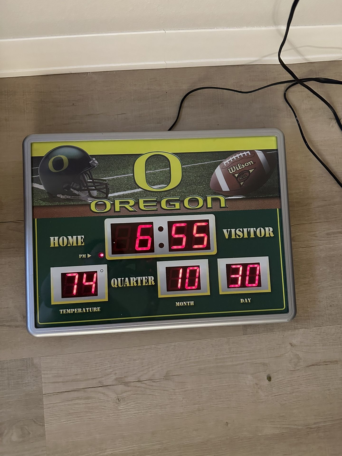 Oregon Ducks Scoreboard Clock