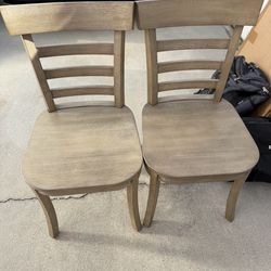 Wooden Dining Chairs - Set of 2