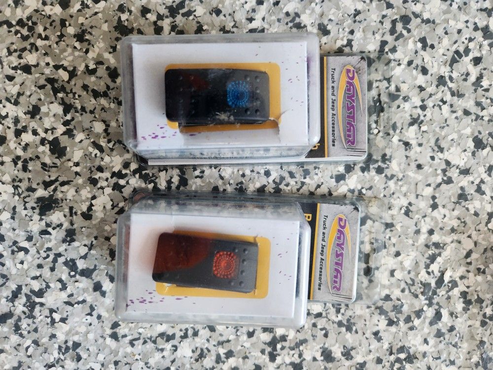 Daystar Switches, 1 Red And 1 Blue