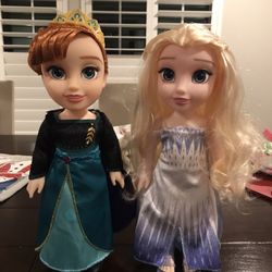 Frozen Elsa & Anna Doll - Like New