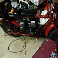 trying to get 500 bucks it's worth it brand spanking new motor everything's new clutch and everything just got to get rid of it needs a cash