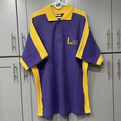 Vintage 1997 Pro Edge Polo XL Los Angeles Lakers NBA