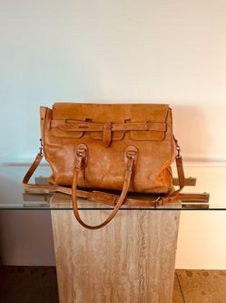 Vintage Leather Duffel / Traveler / Gifting