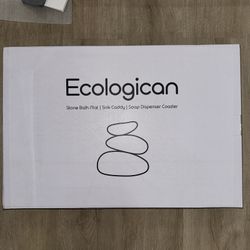Ecologican Stone Luxury Bath Mat Double Set Super Absorbent Material. New!
