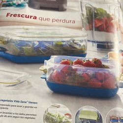Set De Dos Recipientes Para Guardar Vegetales Nuevos  Los Dos Por 25