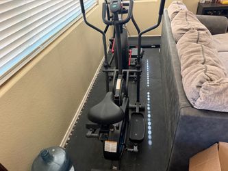 Black Elliptical Cross Trainer with Seat