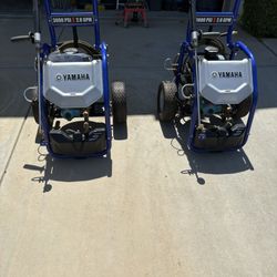 2 Yamaha 3000psi Power Washers