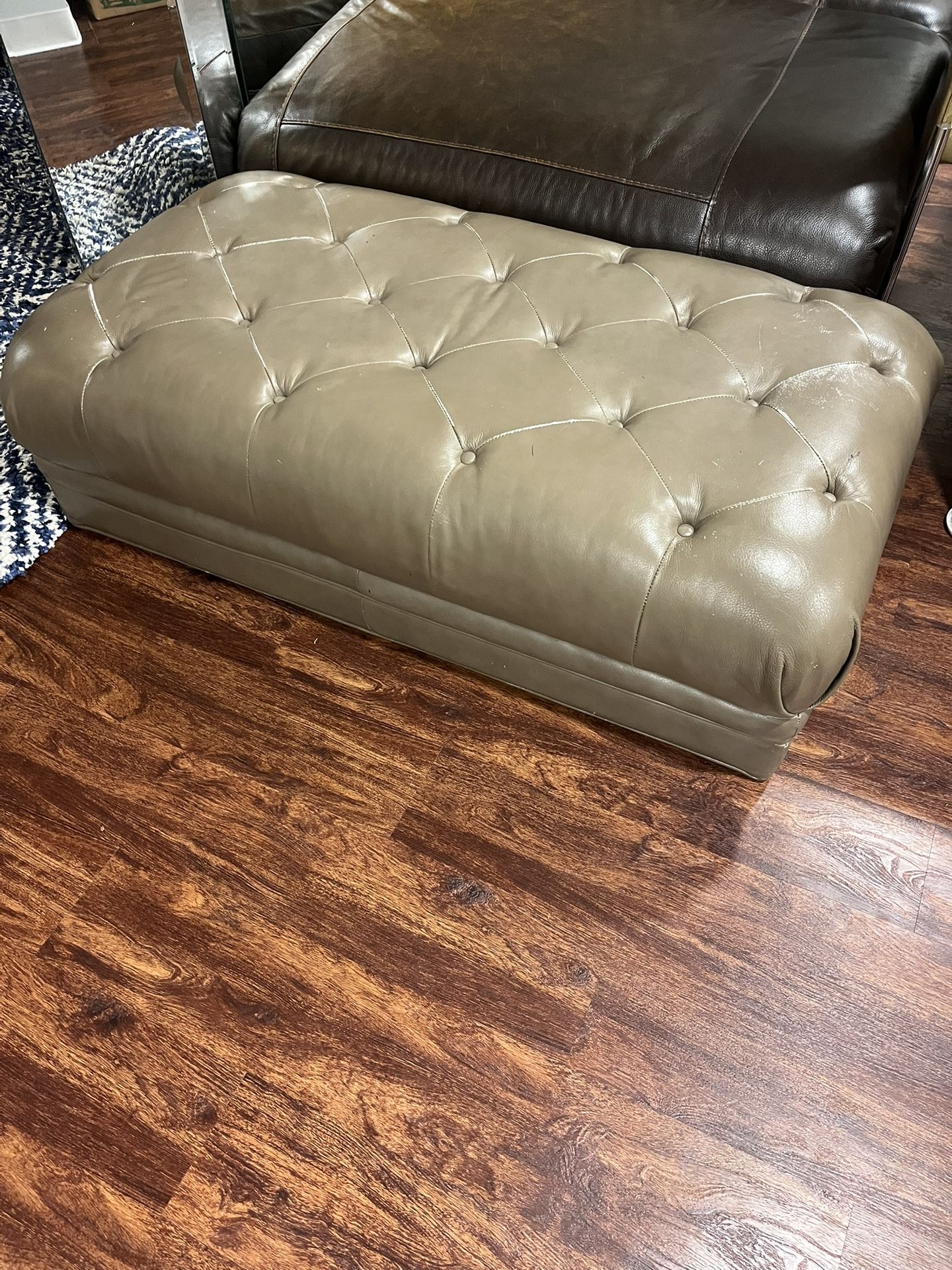 Ottoman Leather Foot Rest Not $0