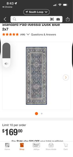 NEW RUGGABLE RUNNER with rug pad